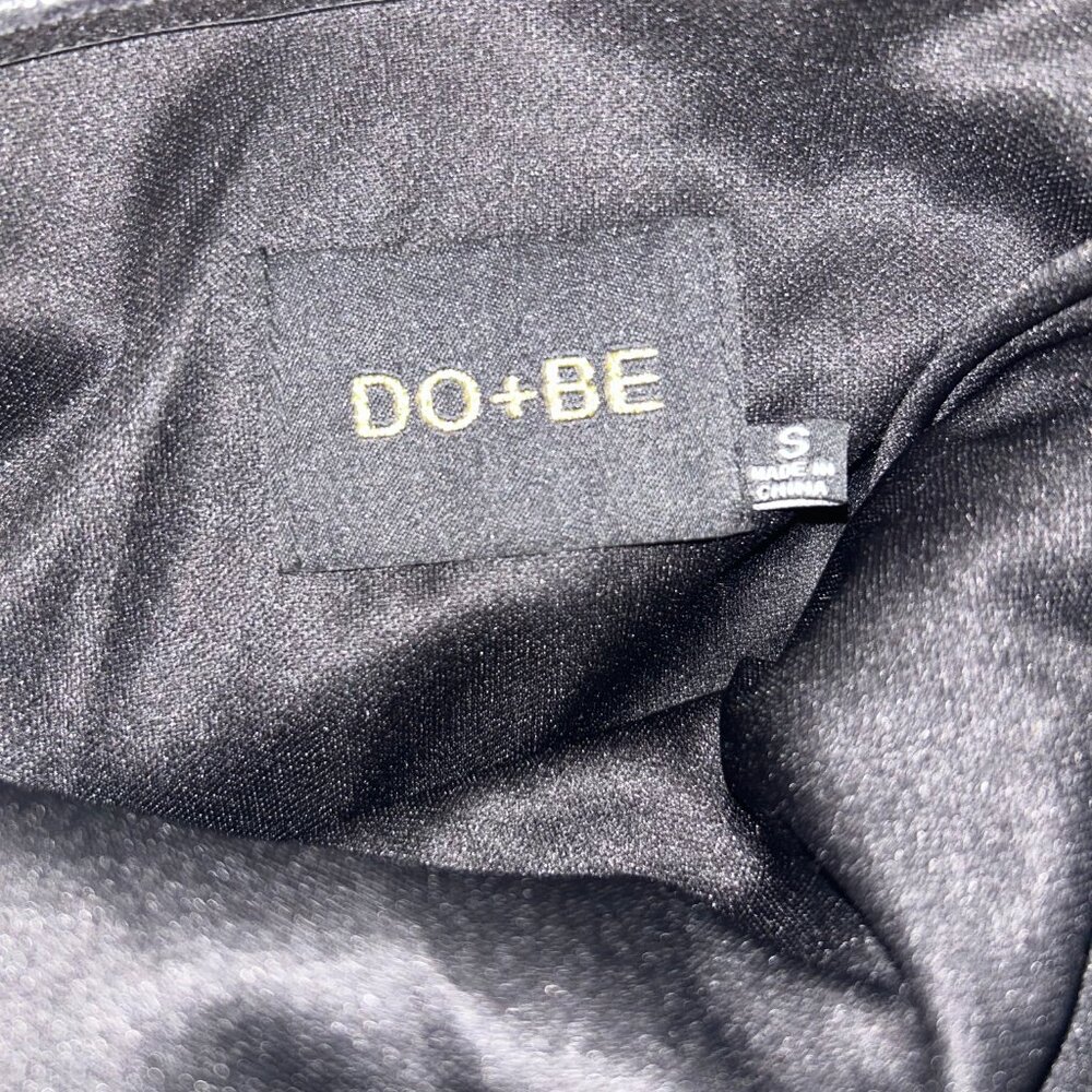 Do+Be Ruched Strapless Black Bubble Hem Cocktail … - image 6